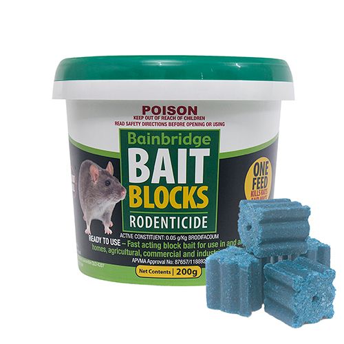 Bainbridge Rodent Bait Blocks - Pet And Farm 