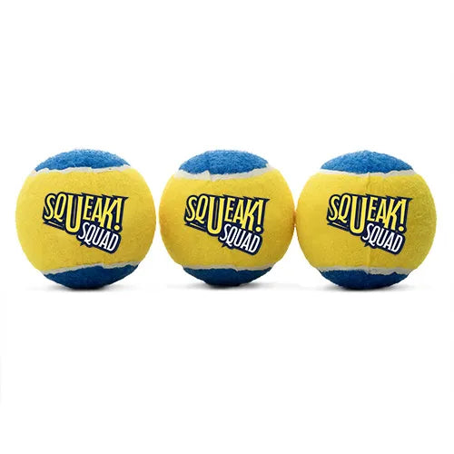 Tennis Balls 3pk Squeak Squad Dog Toy