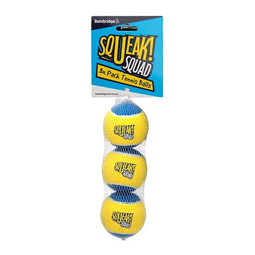 Tennis Balls 3pk Squeak Squad Dog Toy