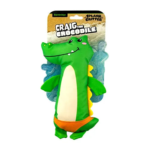 Craig The Crocodile Splash Critters Dog Toy