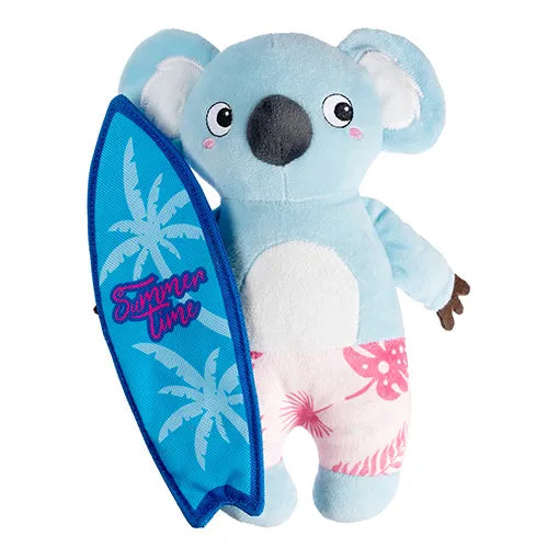 Steve The Surfer Koala Splash Critters Dog Toy - Pet And Farm