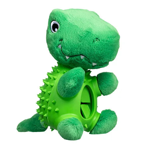 Tommy The Tyrannosaurus Treat A Saurus Dog Toy - Pet And Farm 