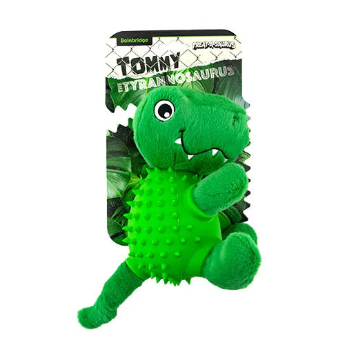 Tommy The Tyrannosaurus Treat A Saurus Dog Toy - Pet And Farm 