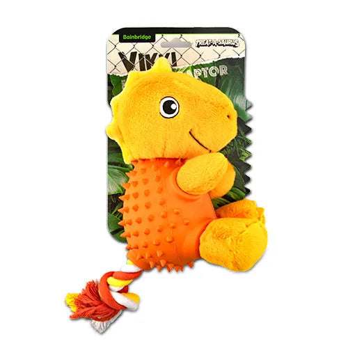 Vikki The Veloceraptor Treat A Saurus Dog Toy - Pet And Farm 