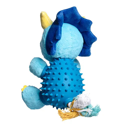 Truddi The Triceratops Treat A Saurus Dog Toy - Pet And Farm 