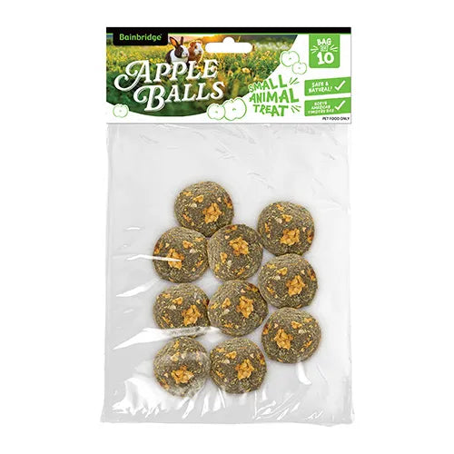 Small Animal Treat Apple Balls 10pk - Pet And Farm 