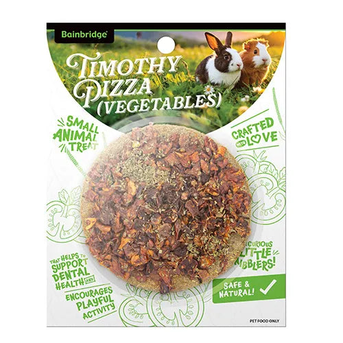 Small Animal Treat Timothy Veggie Pizza - Pet And Farm 
