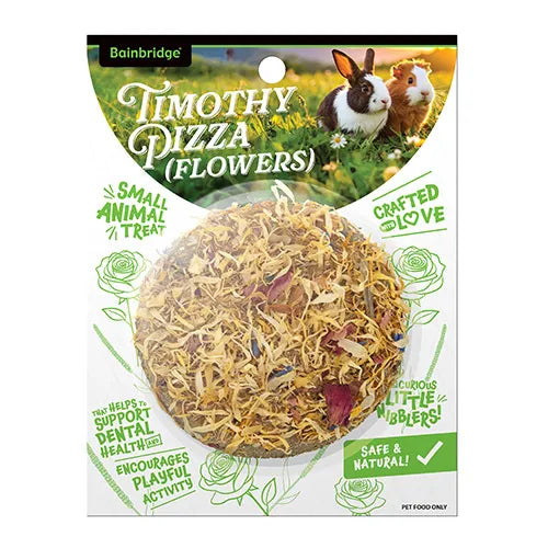 Small Animal Treat Timothy Flower Pizza - Pet And Farm