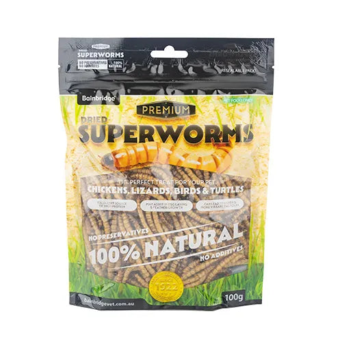 Bainbridge Dried Superworms - Pet And Farm 