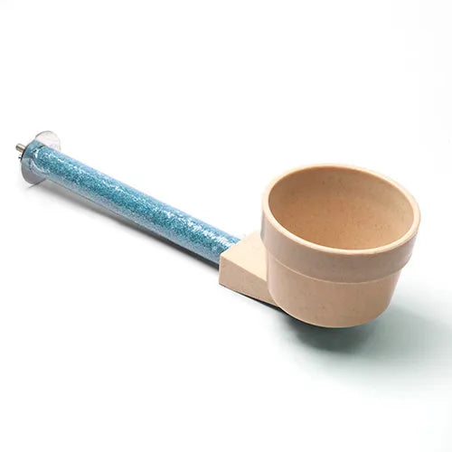 Bird Bowl Bolt On With Perch - Pet And Farm