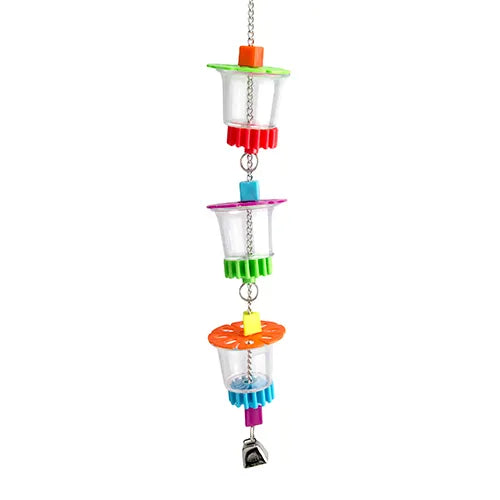 Bird Toy Foraging 3 Cups With Beads - Pet And Farm