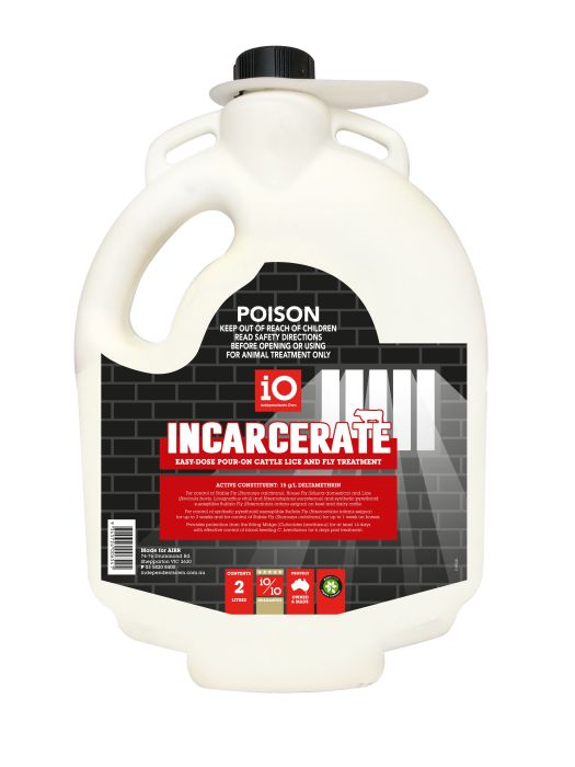 iO Incarcerate Pour-on Cattle Lice And Fly Treatment