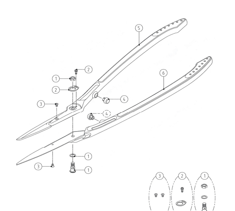 ARS Blade Fixing Screw For KR1000 2PC - Pet And Farm 