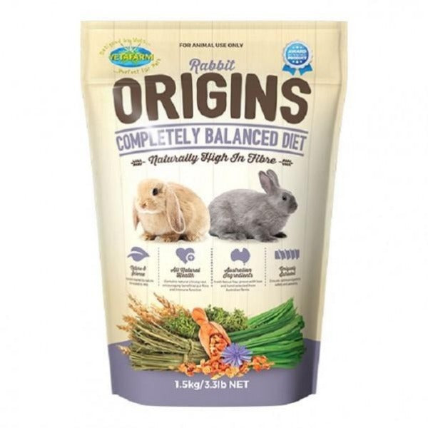 Vetafarm Rabbit Origins 1.5kg - Pet And Farm 