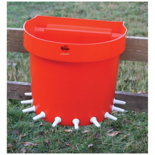 Lamb Feeder Rail Bucket 10-place - Pet And Farm 