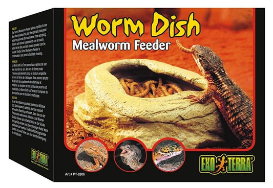 Exo Terra Worm Dish Mealworm Feeder - Pet And Farm