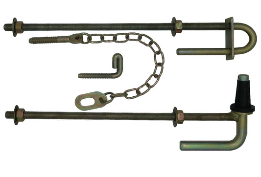400mm Through Post Gate Hinge Set - Pet And Farm 