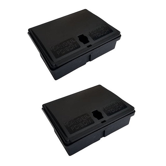 Compact Secure Mouse Bait Station x 2 - Pet And Farm