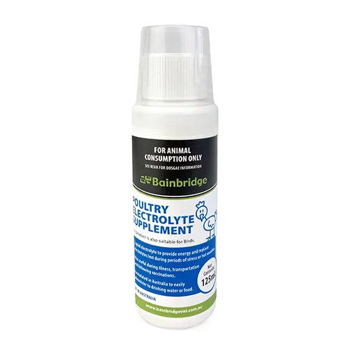 Bainbridge Poultry Electrolyte Supplement 125ml - Pet And Farm