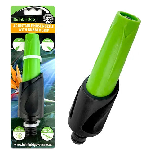 Adjustable Hose Nozzle With Rubber Grip - Pet And Farm