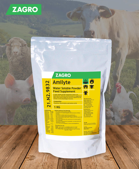 Amilyte Vitamins Electrolytes Amino Acids 1kg - Pet And Farm 