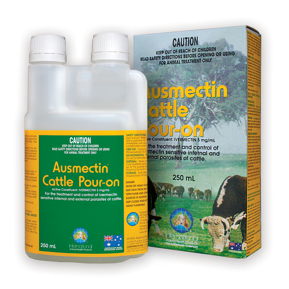 Ausmectin Cattle Pour On 250ml - Pet And Farm 