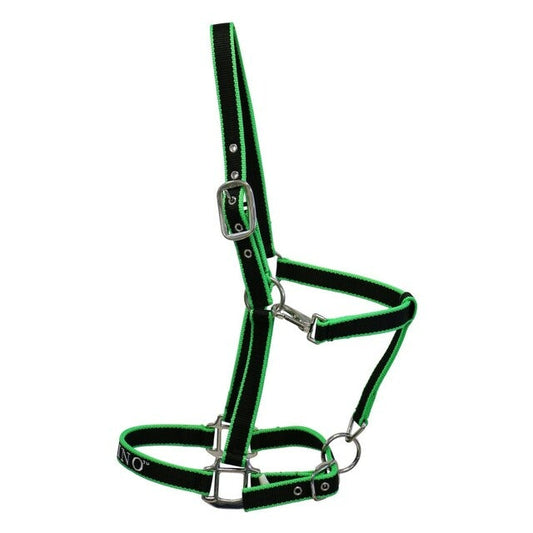 Bambino Adjustable Halter (lime green, cob) - Pet And Farm