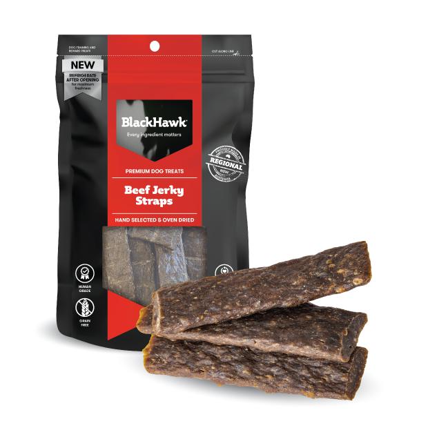 Black Hawk Jerky Straps Dog Treats 100g - Pet And Farm 