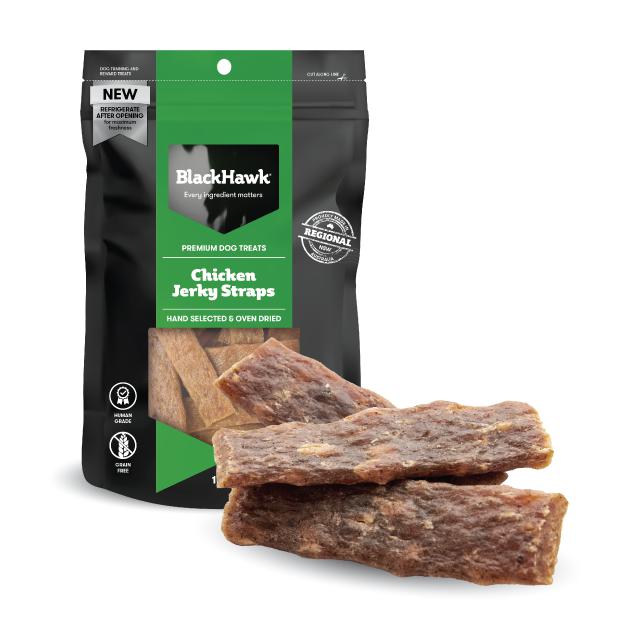 Black Hawk Jerky Straps Dog Treats 100g - Pet And Farm 