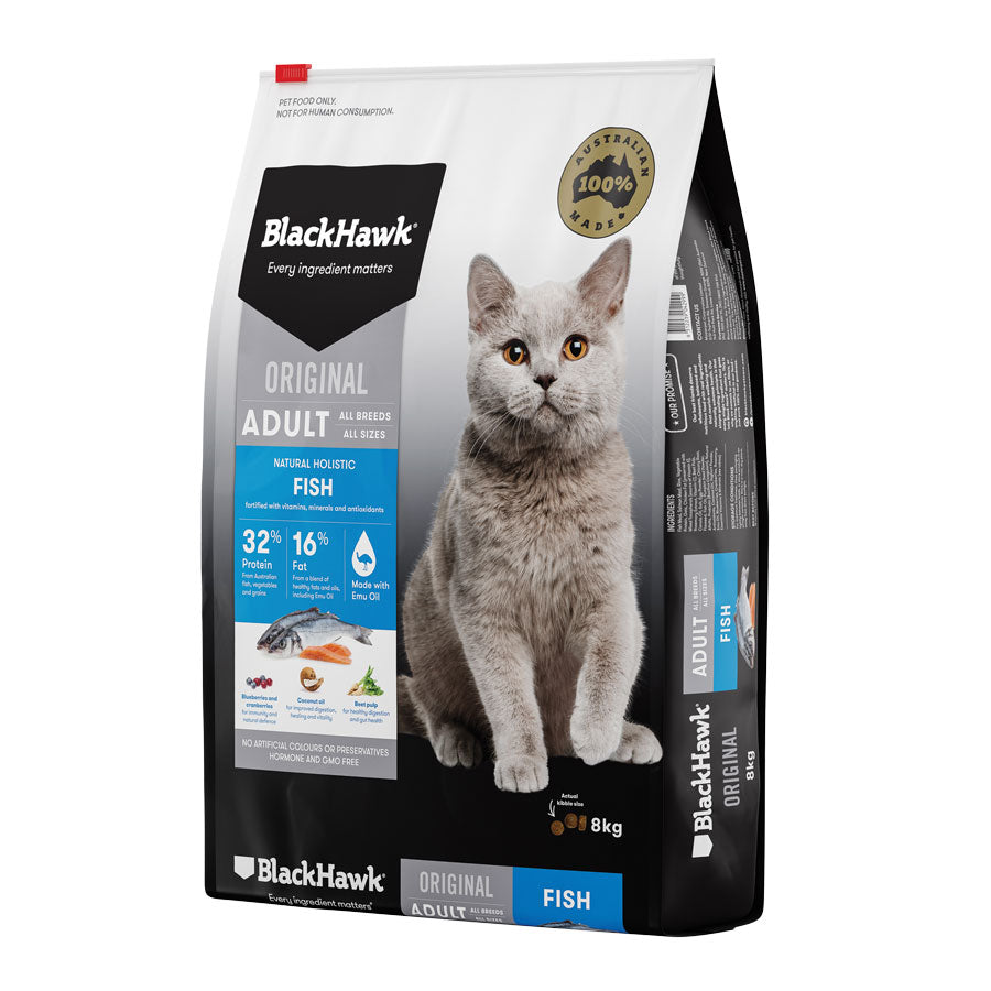 Black Hawk Adult Feline Fish 1.5kg - Pet And Farm 