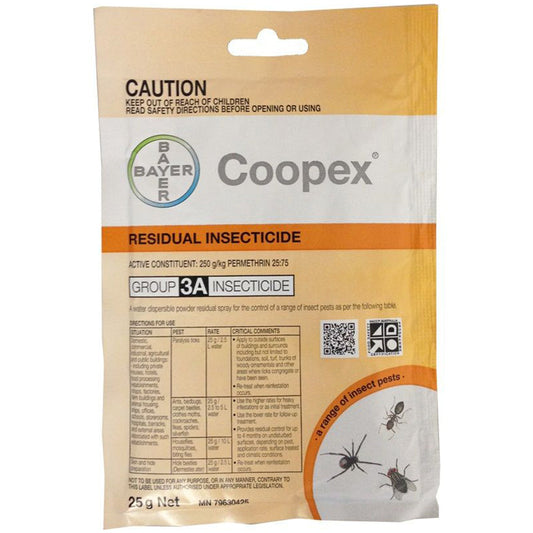 Bayer 25g Coopex Insecticide Sachet Surface/barrier Spray - Pet And Farm