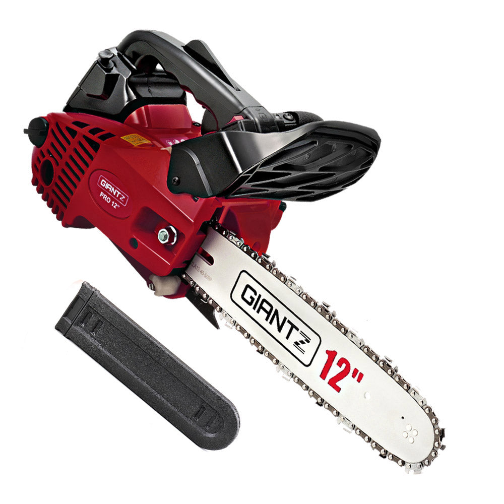 Giantz 25CC Commercial Petrol Chainsaw - Red & Black - Pet And Farm 