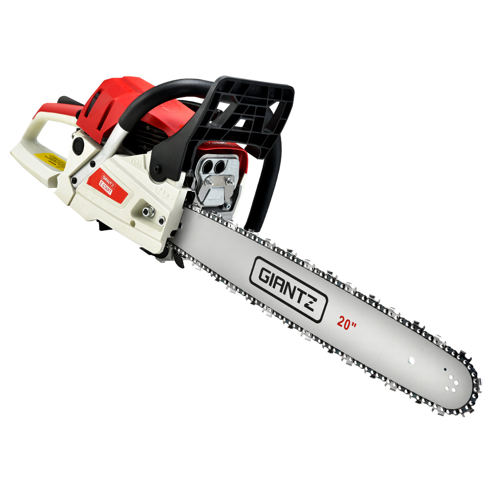 Giantz 62CC Chainsaw Commercial Petrol 20" Bar E-Start 20 Bar Pruning Chain Saw - Pet And Farm 