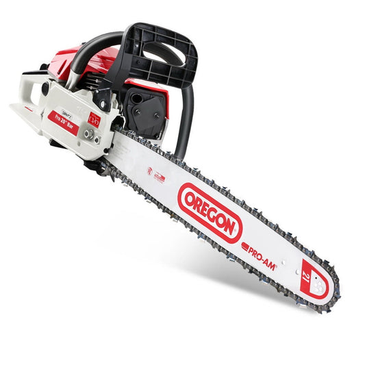 GIANTZ 62cc Commercial Petrol Chainsaw 20 Oregon Bar E-Start Chains Saw Tree - Pet And Farm 