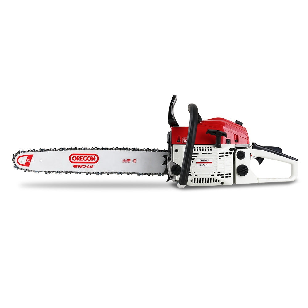 GIANTZ 62cc Commercial Petrol Chainsaw 20 Oregon Bar E-Start Chains Saw Tree - Pet And Farm 