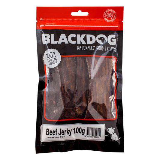 Blackdog Beef Jerky Dog Treats 100g - Pet And Farm