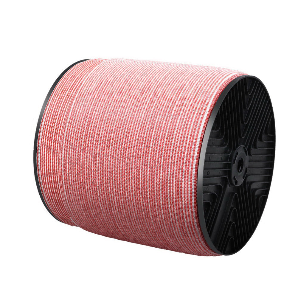 Giantz 2000M Electric Fence Wire Tape Poly Stainless Steel Temporary Fencing Kit - Pet And Farm 