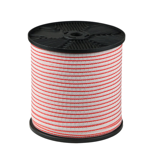 Giantz Electric Fence Wire 400M Tape Fencing Roll Energiser Poly Stainless Steel - Pet And Farm