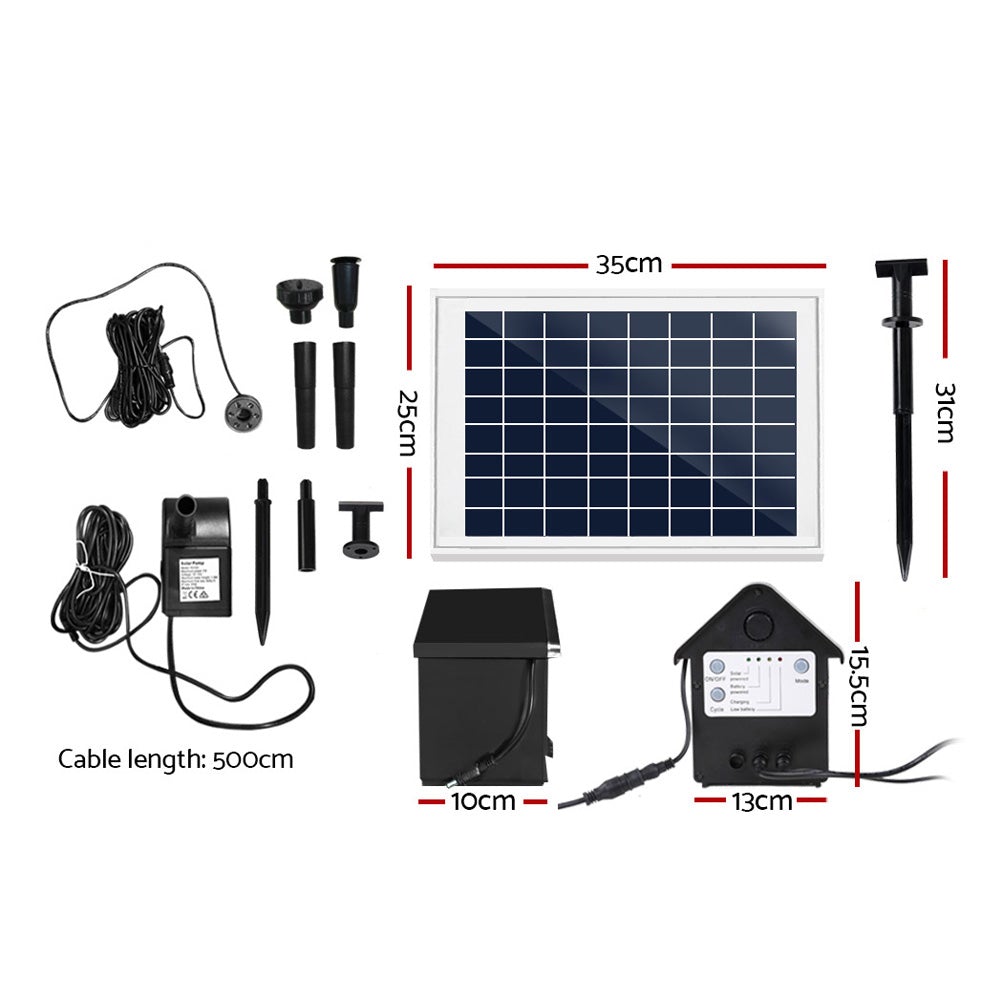 Gardeon Solar Powered Water Pond Pump 60W - Pet And Farm 