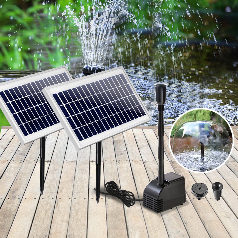 Gardeon 110W Solar Powered Water Pond Pump Outdoor Submersible Fountains - Pet And Farm 