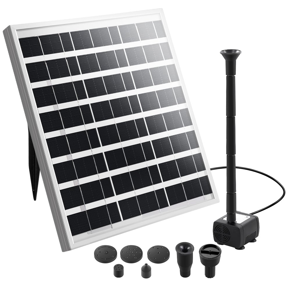 Solar Pond Pump Powered Outdoor Garden Water Pool Kit Large Panel 8.2 FT - Pet And Farm 