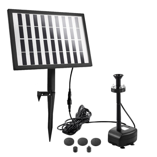 Solar Pond Pump Outdoor Garden Submersible Water Pumps with Battery Kit 4 FT - Pet And Farm