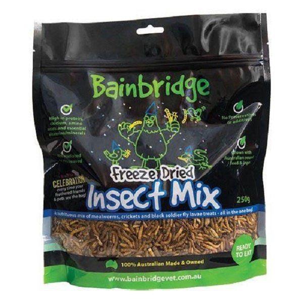 Freeze Dried Australian Insects Mix 250g - Pet And Farm 