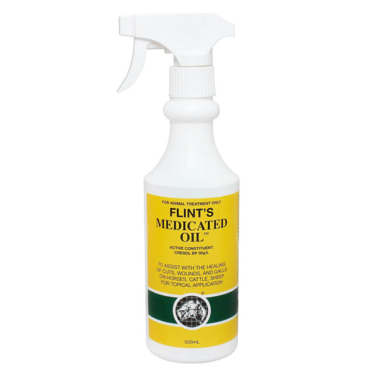 Flint's Medicated Oil 500mL - Pet And Farm 