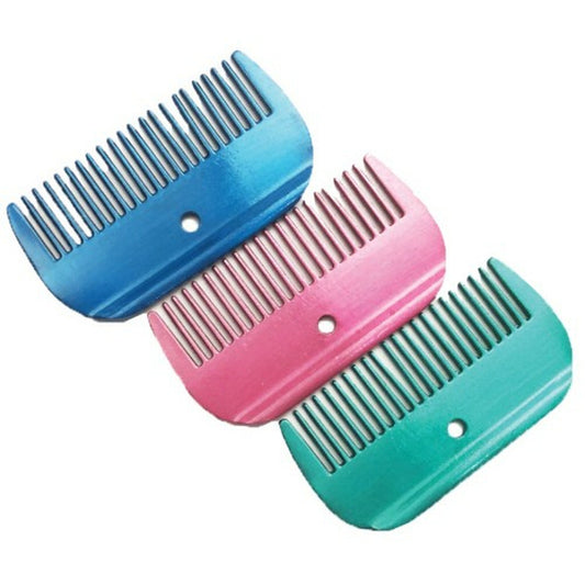 Coloured Aluminium Mane Comb - Pet And Farm 