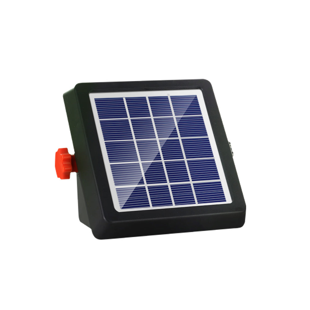 Giantz 4km Electric Fence Energiser Solar Energizer Charger Farm Animal 0.13J - Pet And Farm 