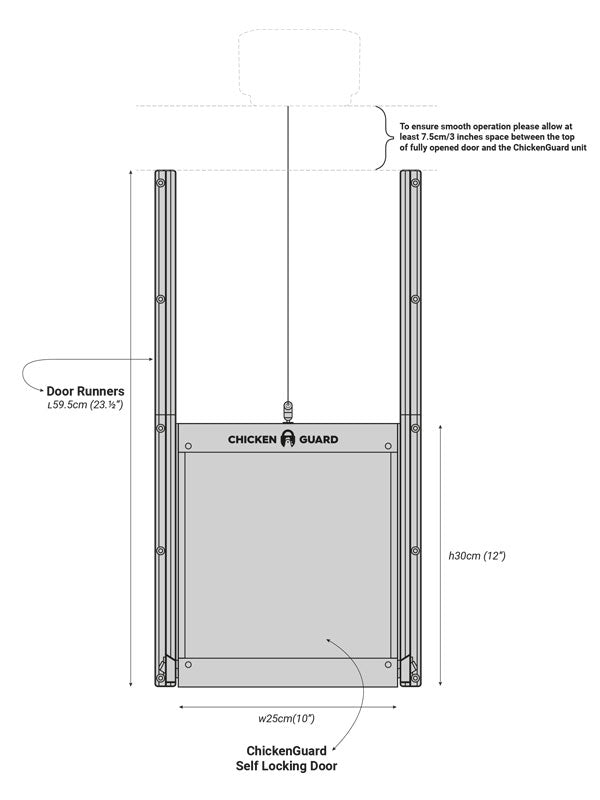 Chickenguard Self Locking Door Only - Pet And Farm 