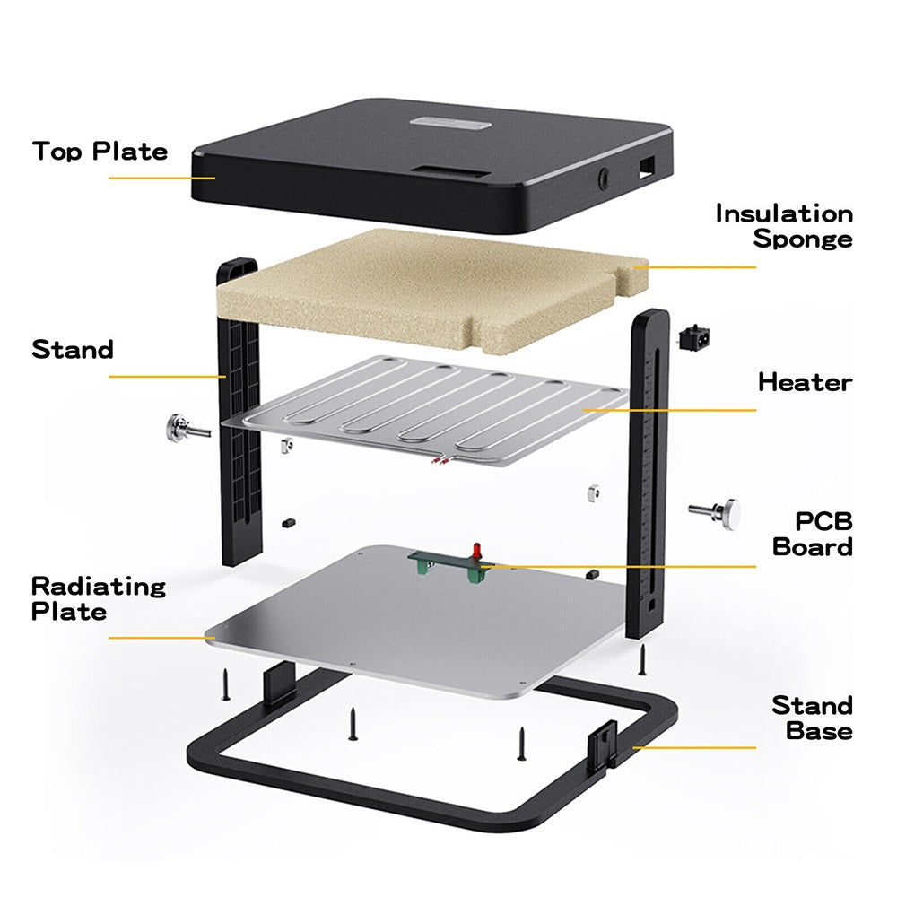 13W Chick Brooder Heating Plate 27x27cm Chicken Coop Heater Duck Poultry Warmer - Pet And Farm 