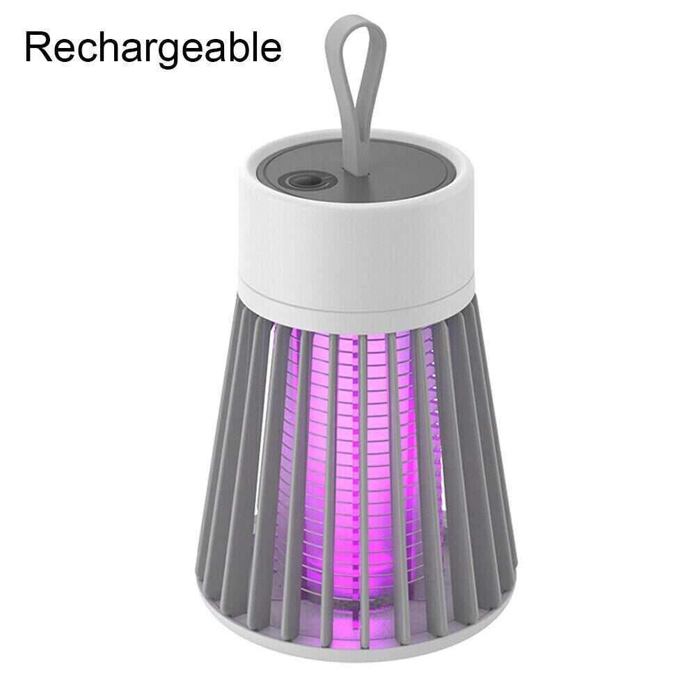 Electric Mosquito Killer Lamp Rechargeable Insect Catcher Fly Bug Zapper Trap LED UV Mozzie - Pet And Farm 