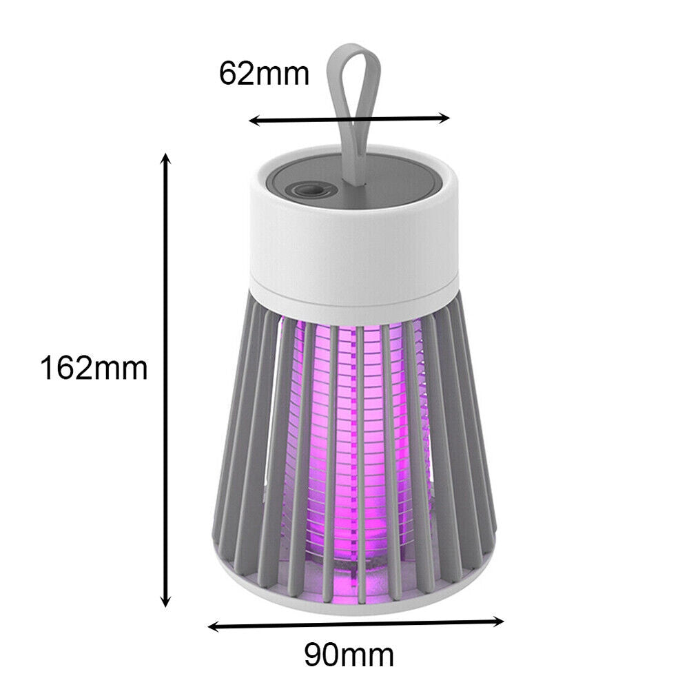 Electric Mosquito Killer Lamp Rechargeable Insect Catcher Fly Bug Zapper Trap LED UV Mozzie - Pet And Farm 